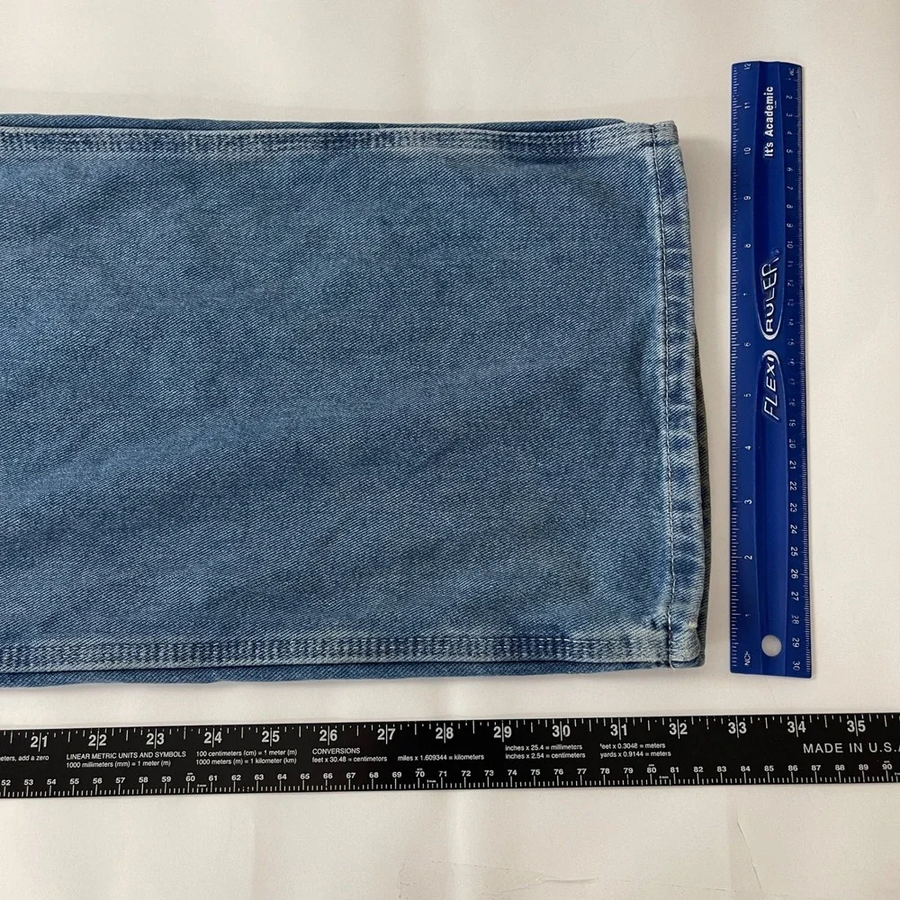 Dickies Overalls Mens 36x34 Blue Straight Leg Denim Bibs Workwear Ranch Chore